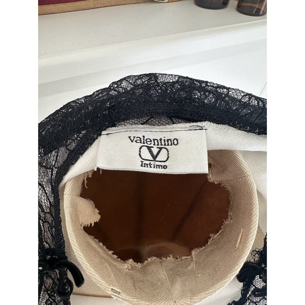 Vintage Valentino Slip Negligee Silk Lace Dress Small - Picture 6 of 8
